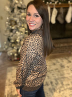 Wild Contrast Zip Pullover