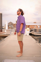 Purple Pearl Snap Shirt