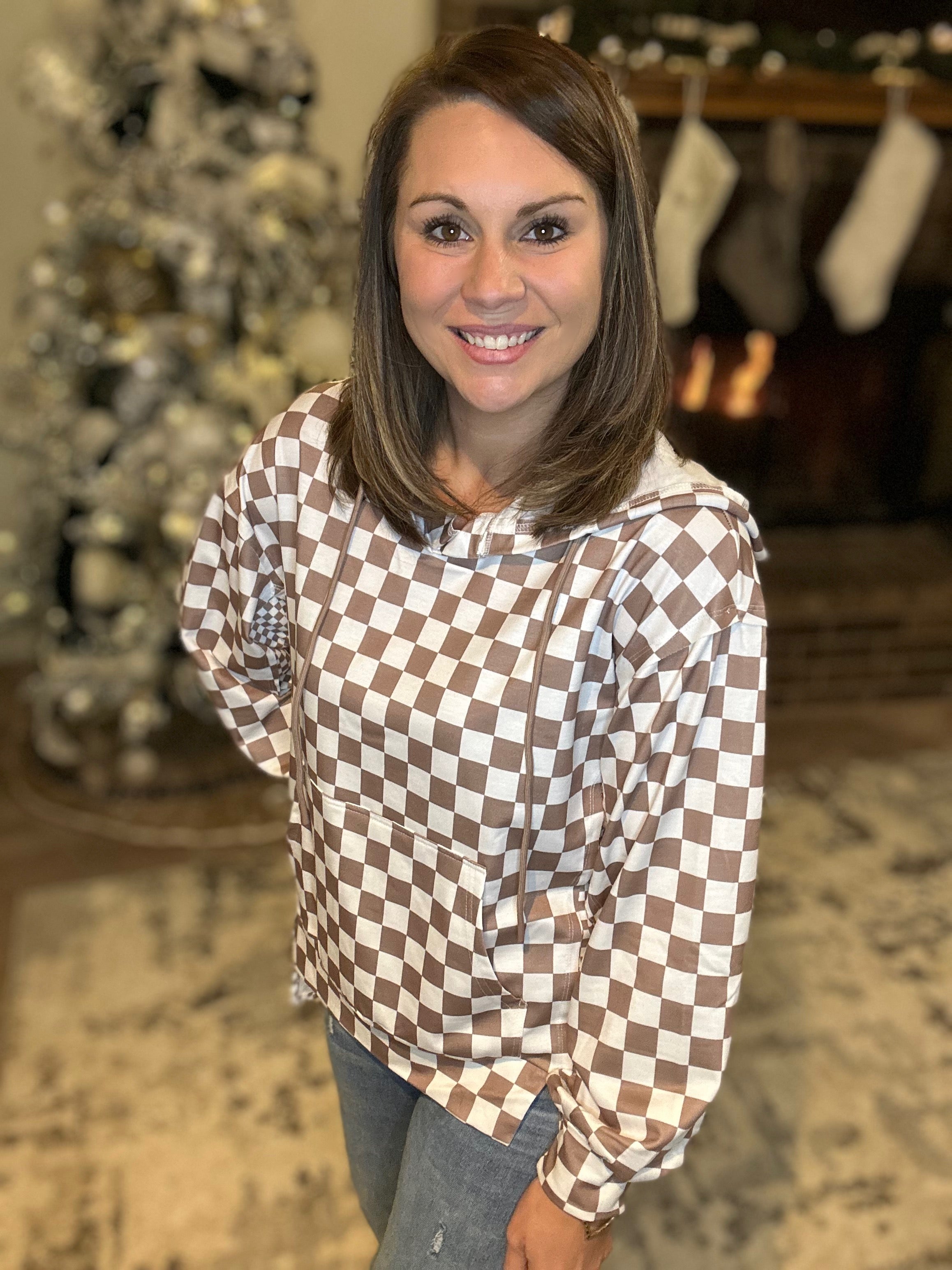 Double Check Oversize Hoodie