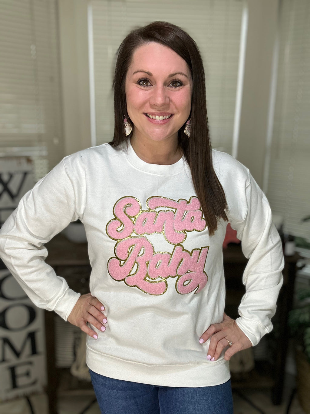 Santa Baby Sparkle Sweatshirt