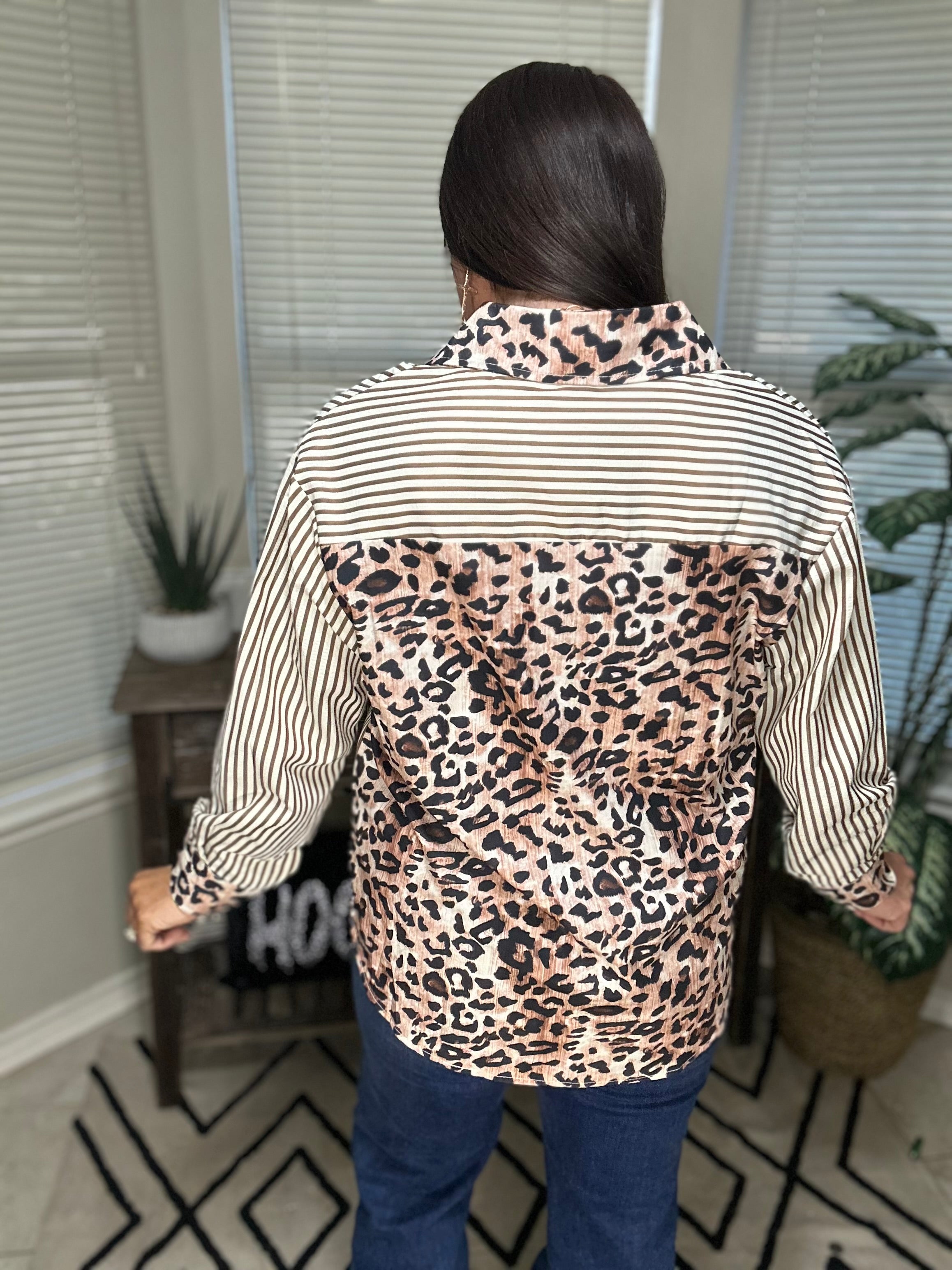 Savanna Stripe Button-Up