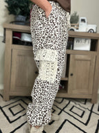 Leopard Lace Cargo Pants