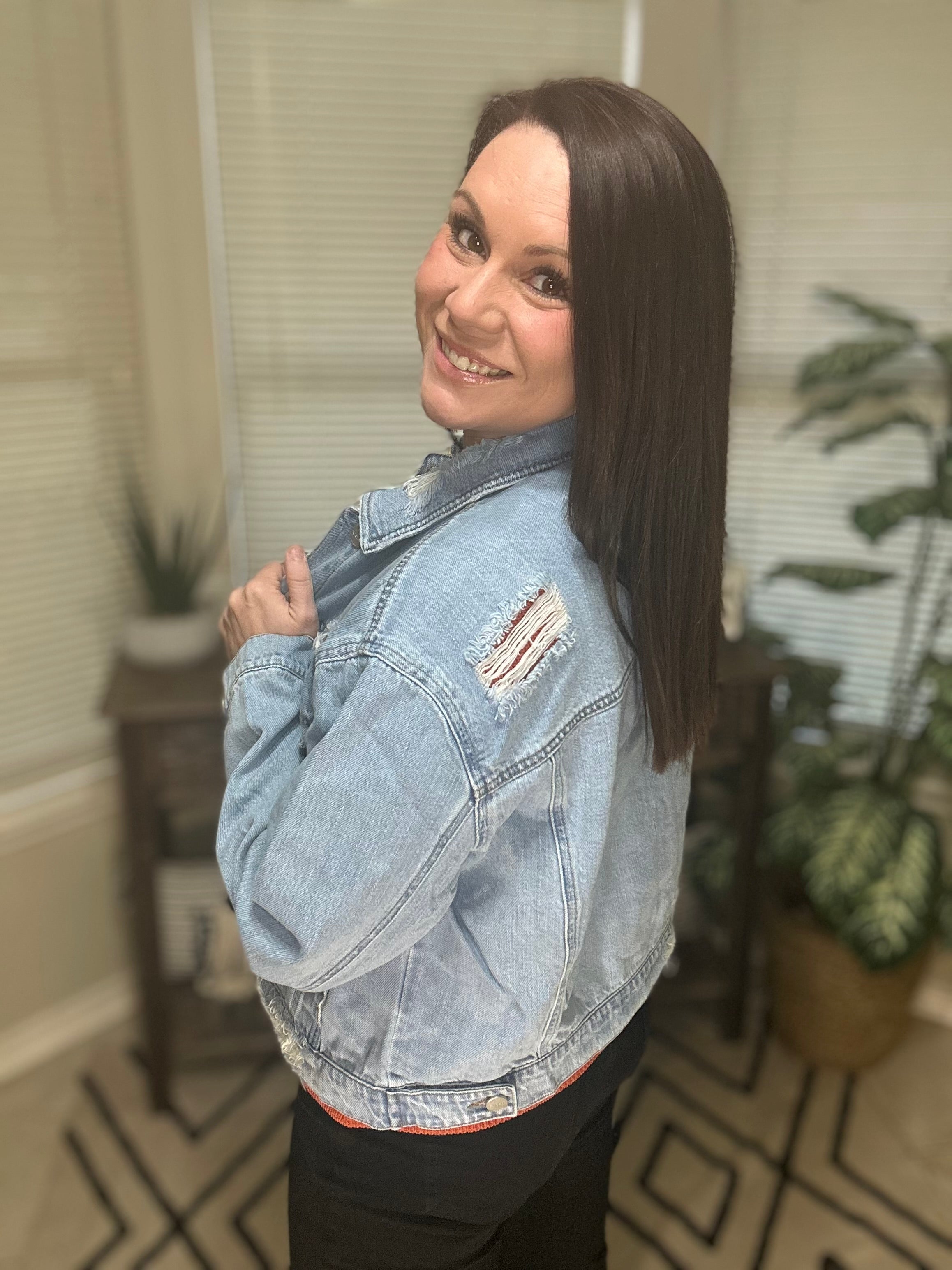 Heavy Distressed Oversized Jacket