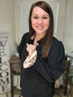 Midnight Leopard Top