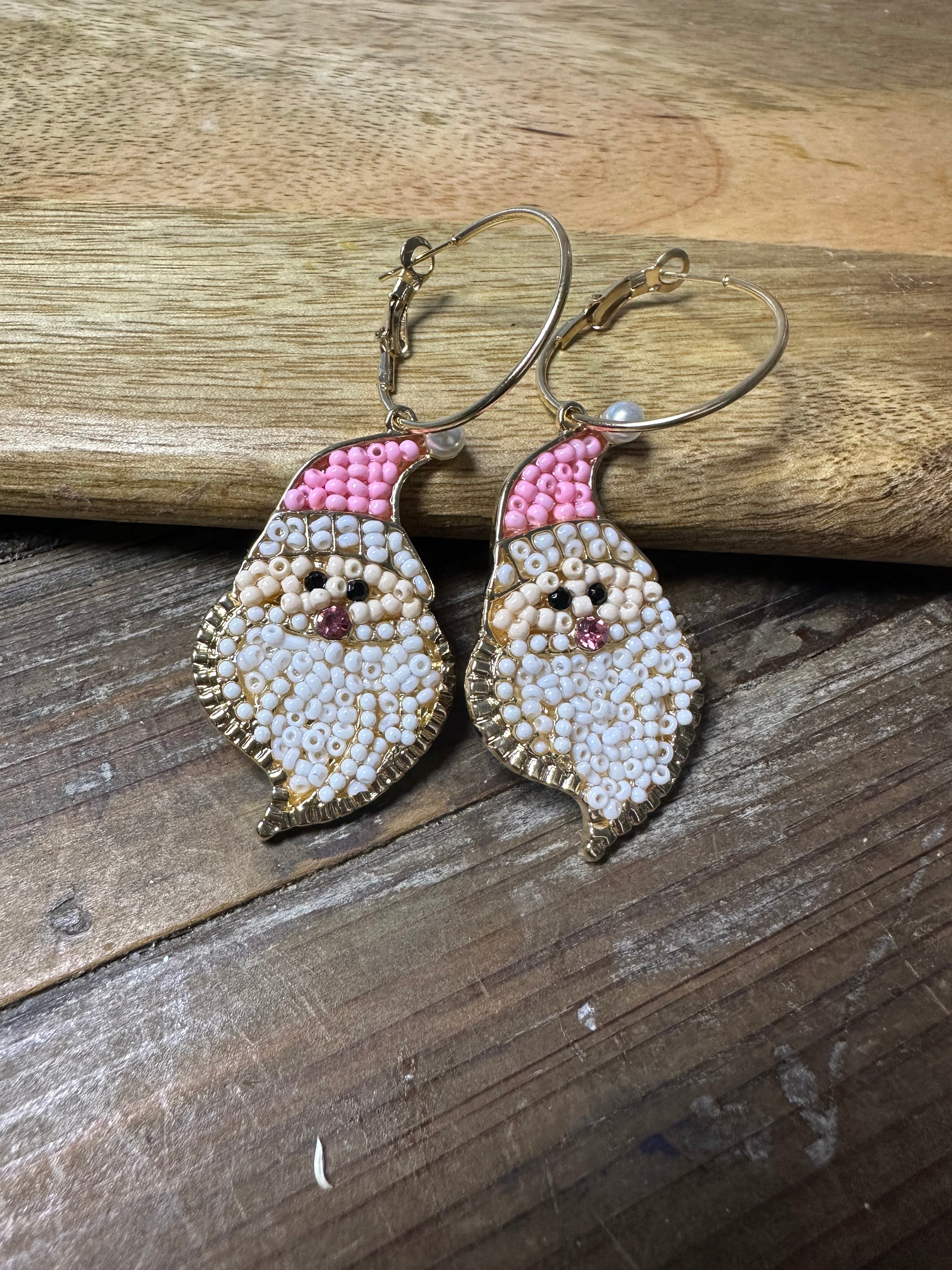 Santa Earrings