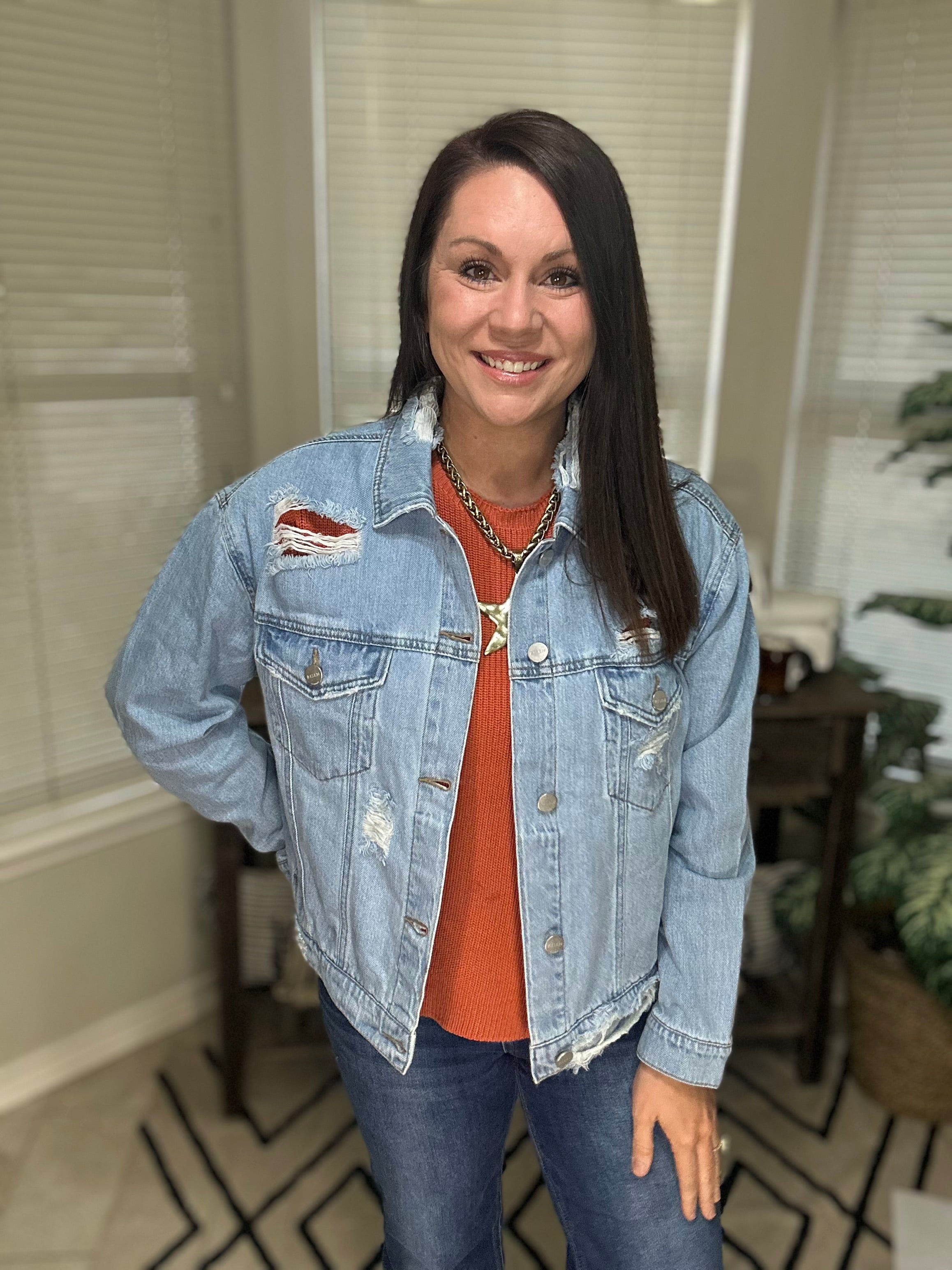 Heavy Distressed Oversized Jacket