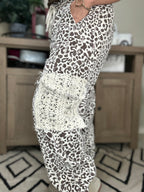 Leopard Lace Cargo Pants
