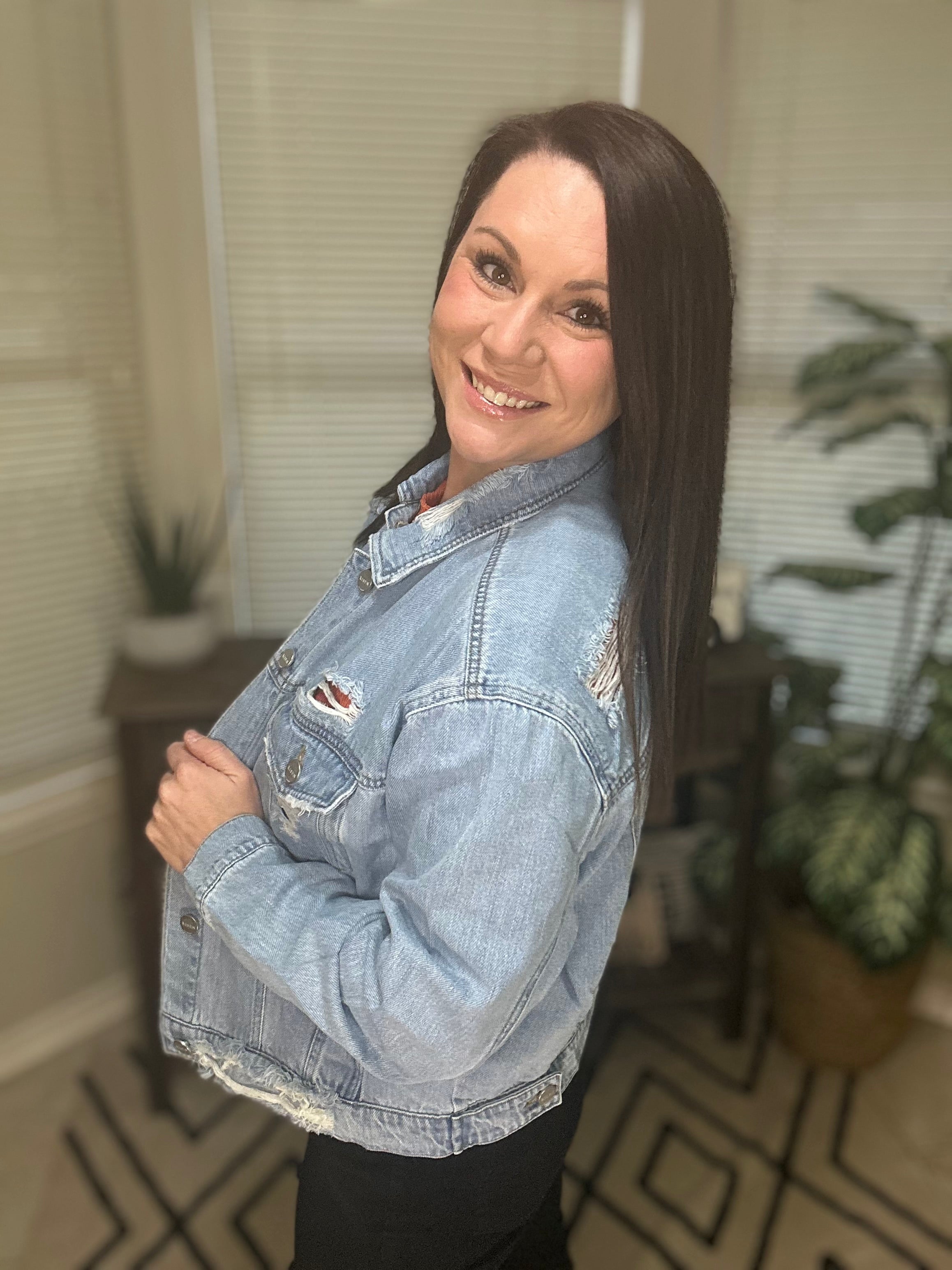 Heavy Distressed Oversized Jacket