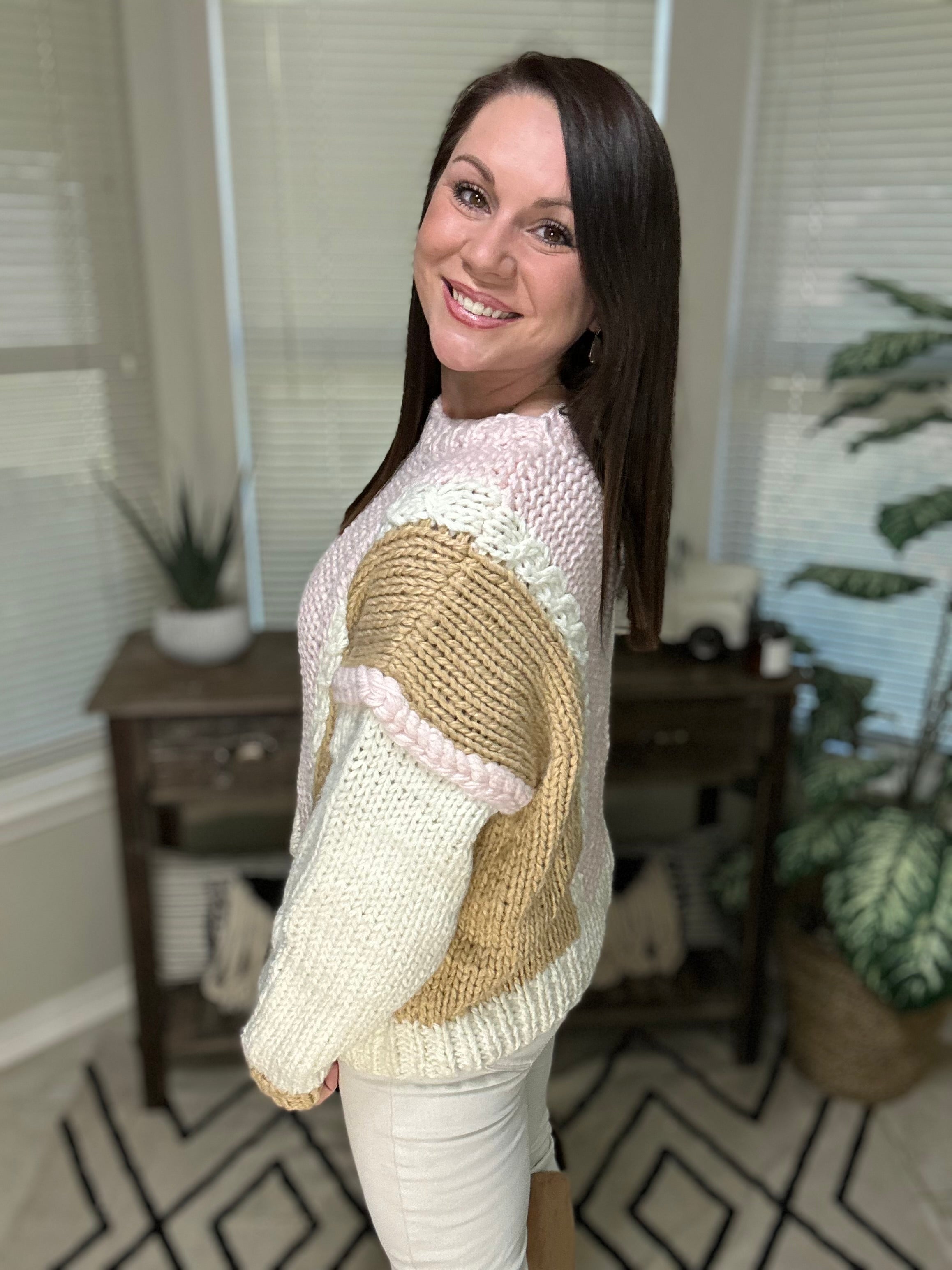 Colorblock Chunky Sweater