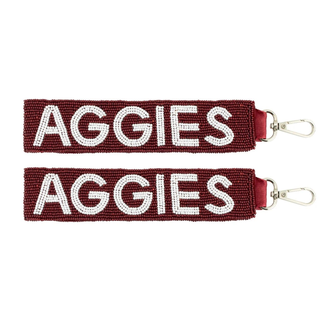 Texas A&M Beaded Key Loop