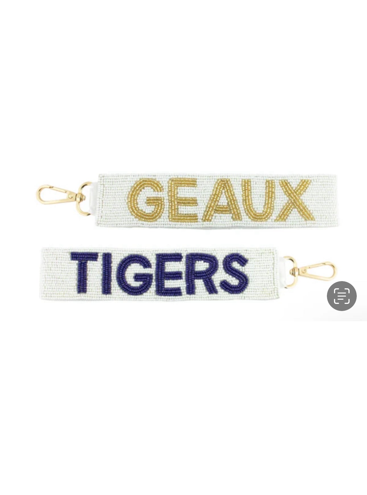 LSU Tigers Beaded Key Loop