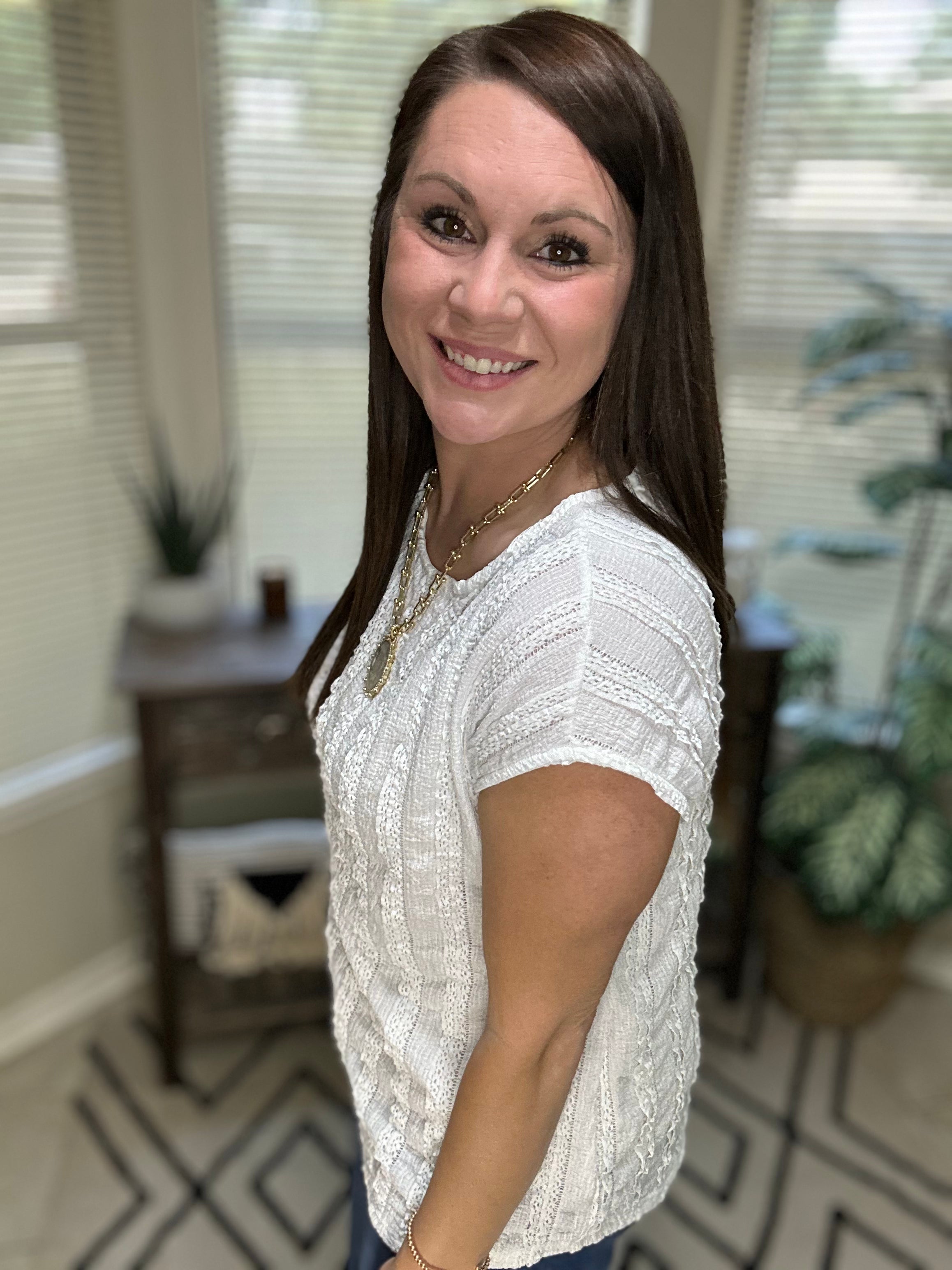 Whisper Stripe Top