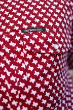 Texas Maroon Pearl Snap Shirt