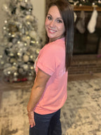 Texas Sequin Ribbed Tee