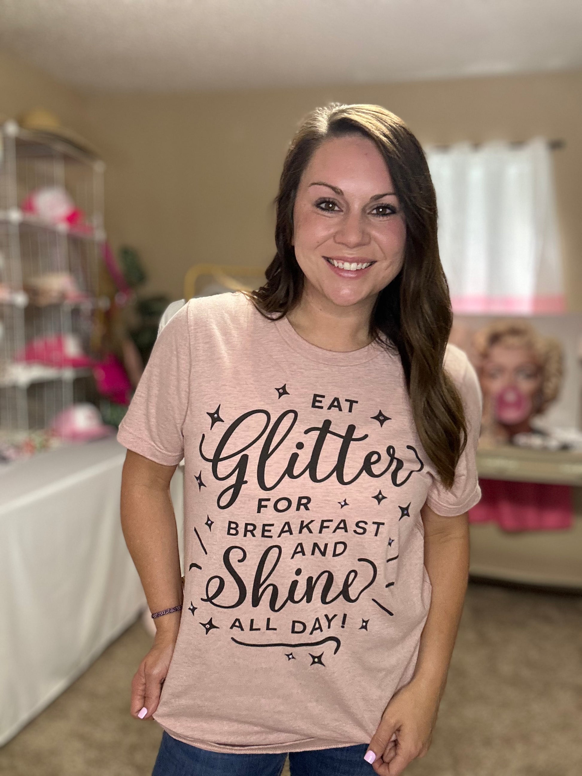 Glitter/Shine Rhinestone T-Shirt