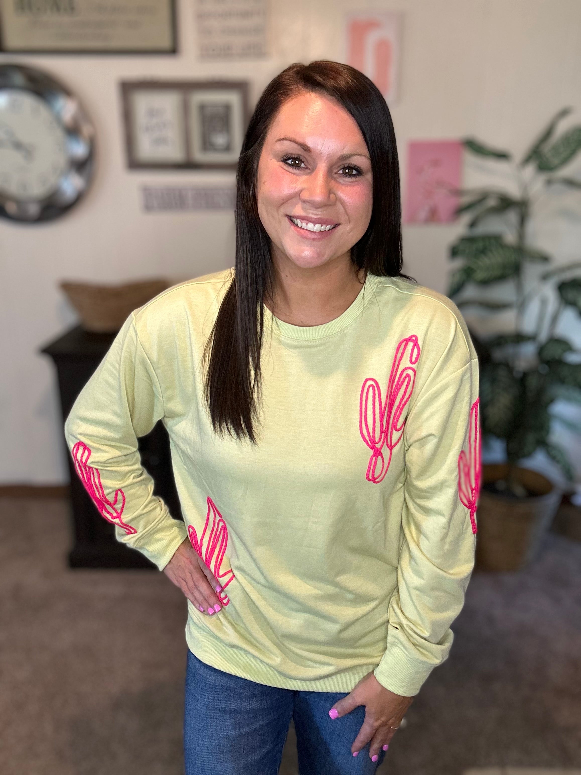 Cactus Rope Sweatshirt Green