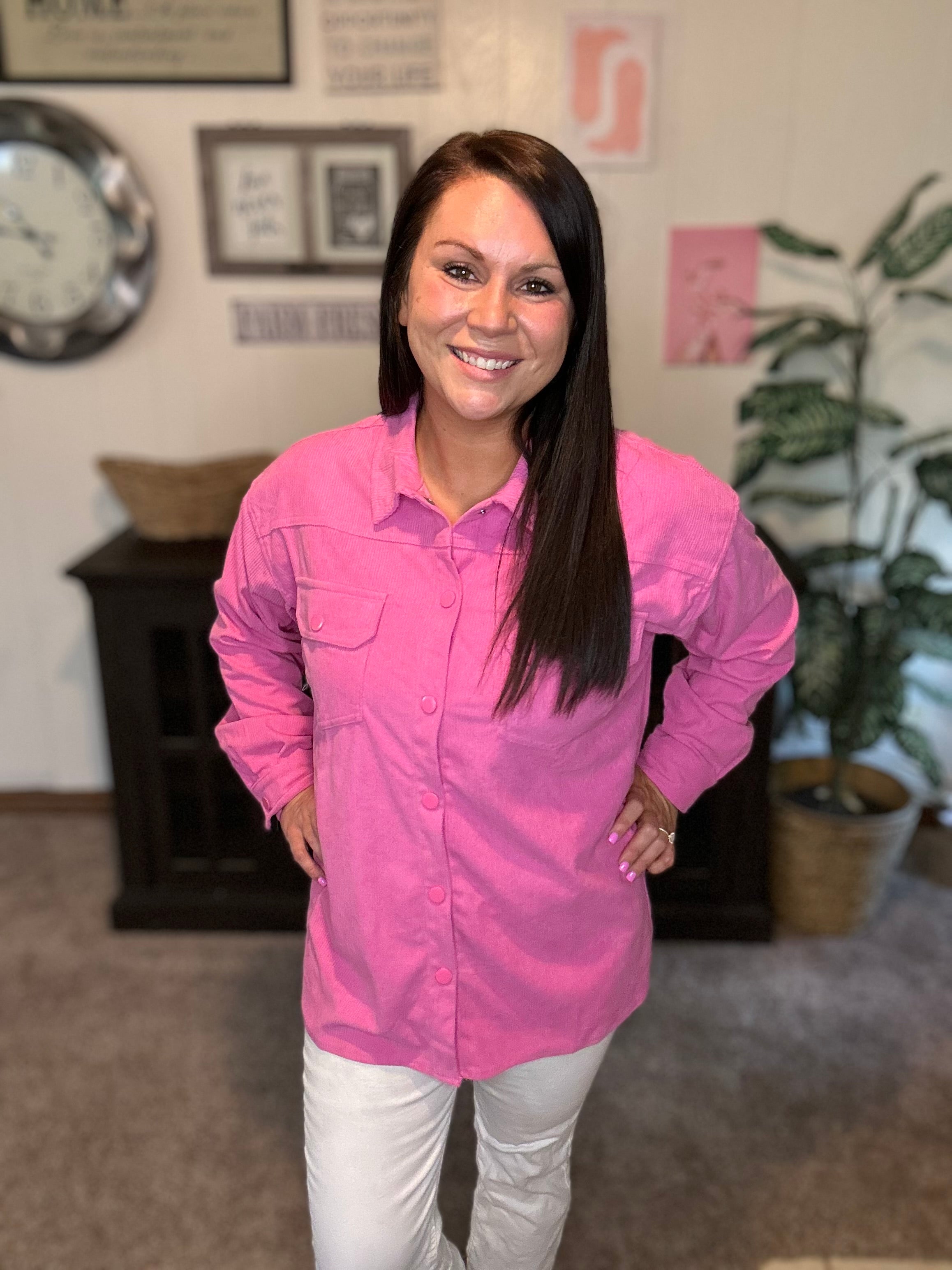 Barbie Corduroy Shacket