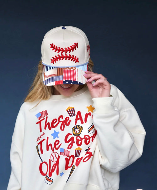 Baseball Laces Patch Hat