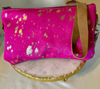 Hot Pink Cowhide Crossbody
