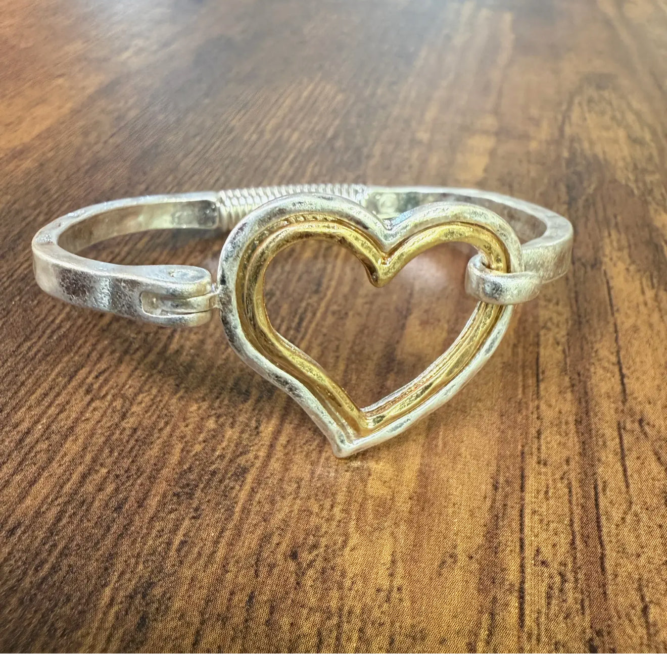 Heart Bracelet Silver/Gold