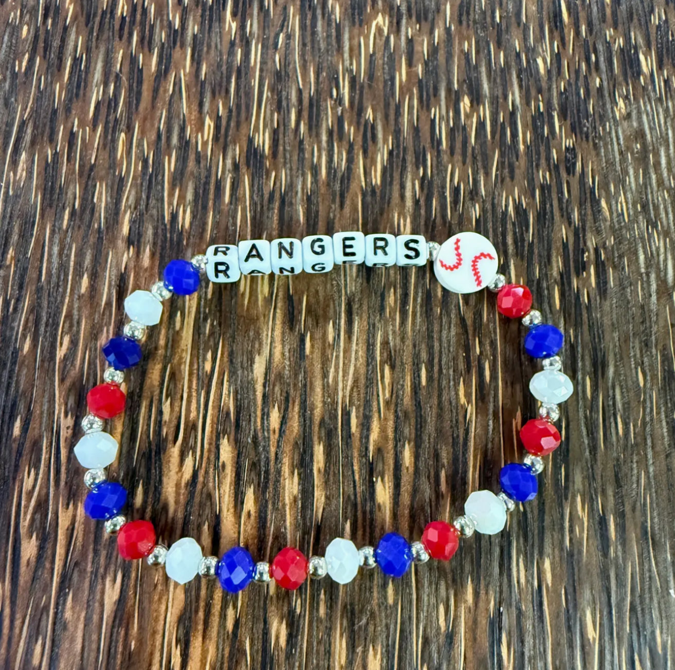 Rangers Baseball Bracelet