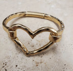 Heart Bracelet Gold and Silver
