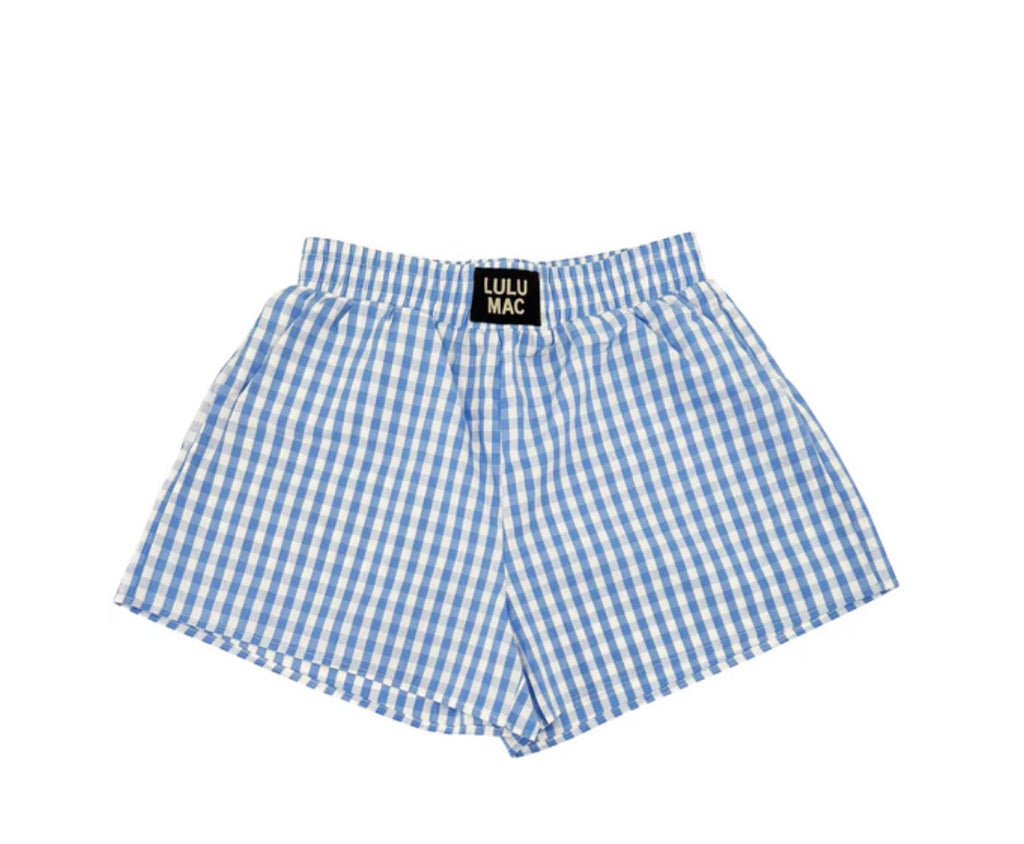 Lulu Mac Gingham Shorts (Blue)
