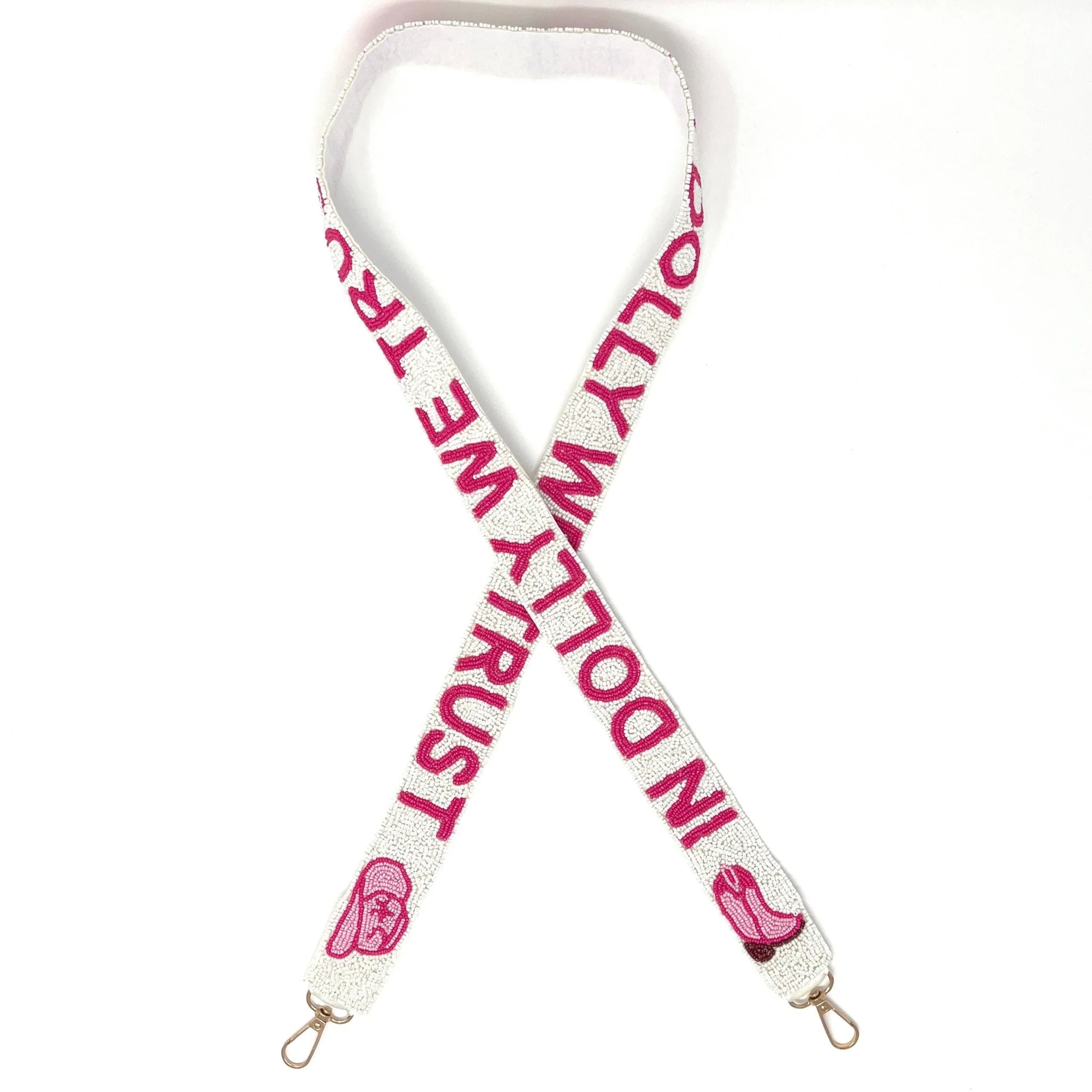 In Dolly We Trust Beaded Strap