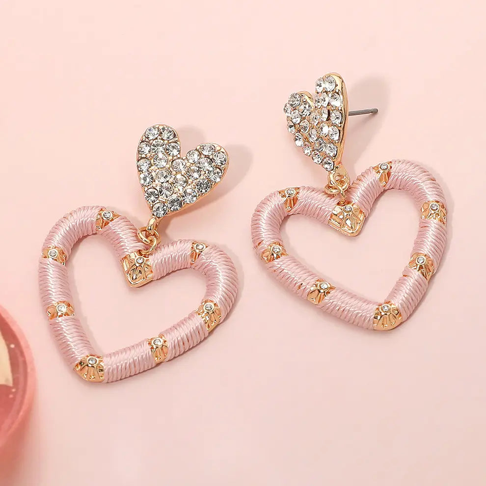 Light Pink Thread Earrings