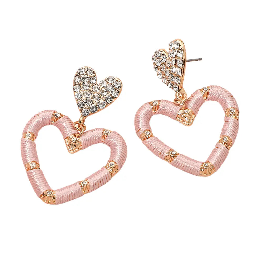 Light Pink Thread Earrings