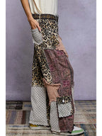 Patchwork Twist Twill Pants