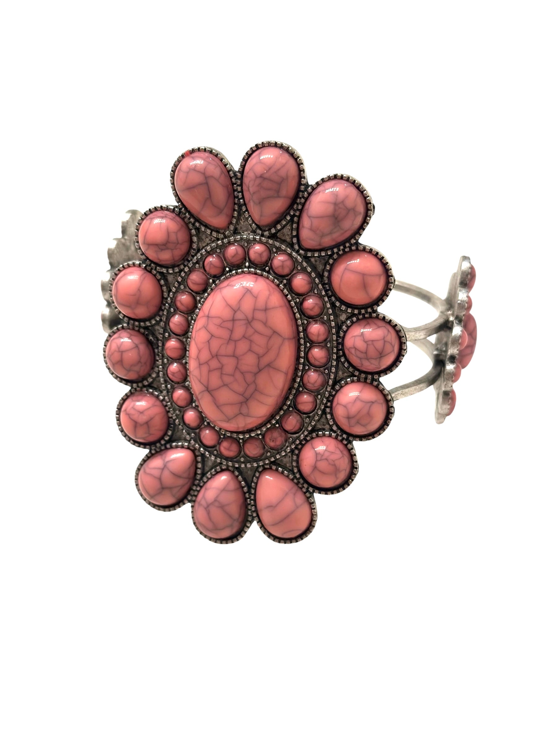 Oval Cluster Bracelet (Pink orTurquoise)