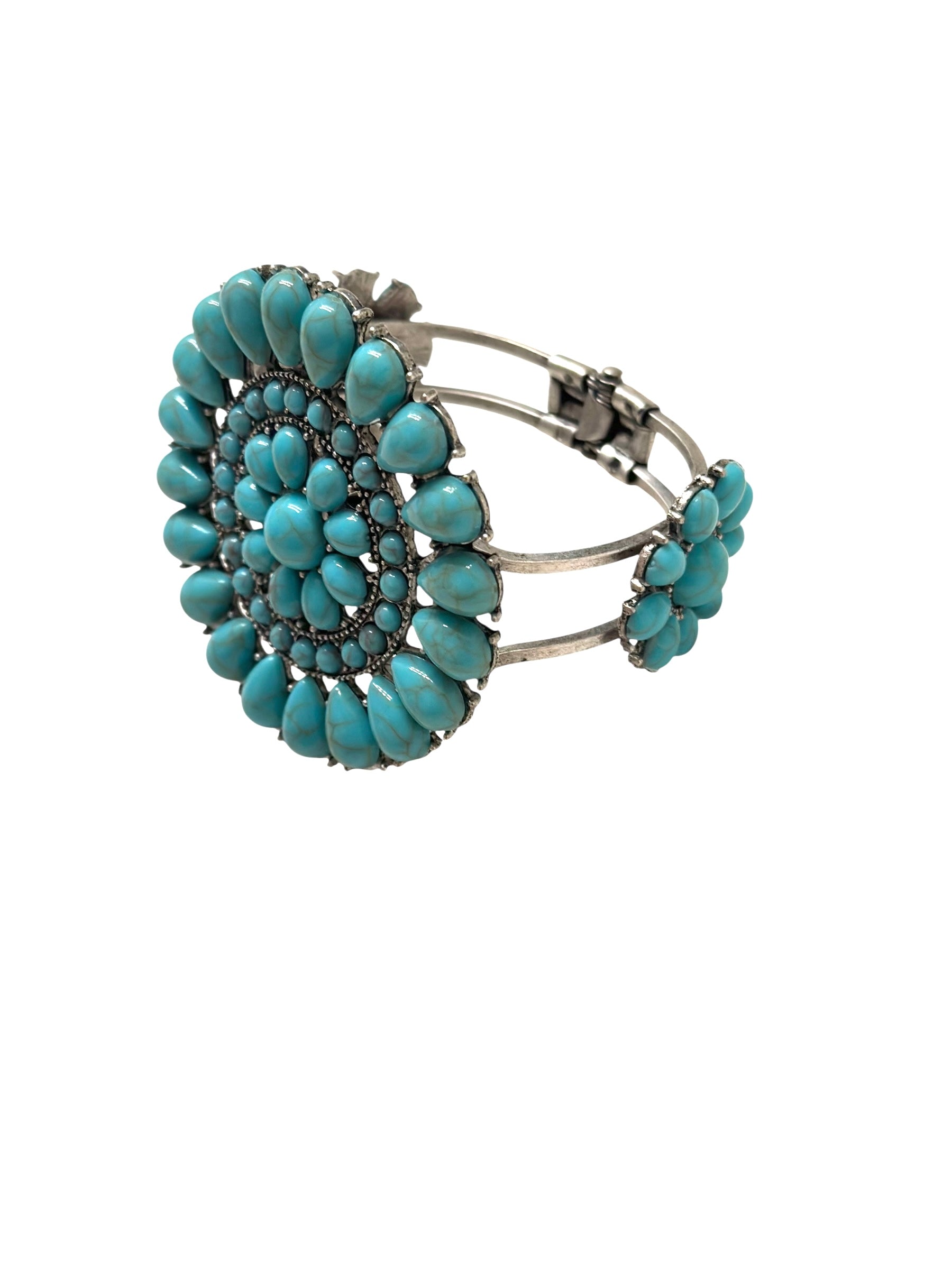 Circle Cluster Bracelet (Turquoise)