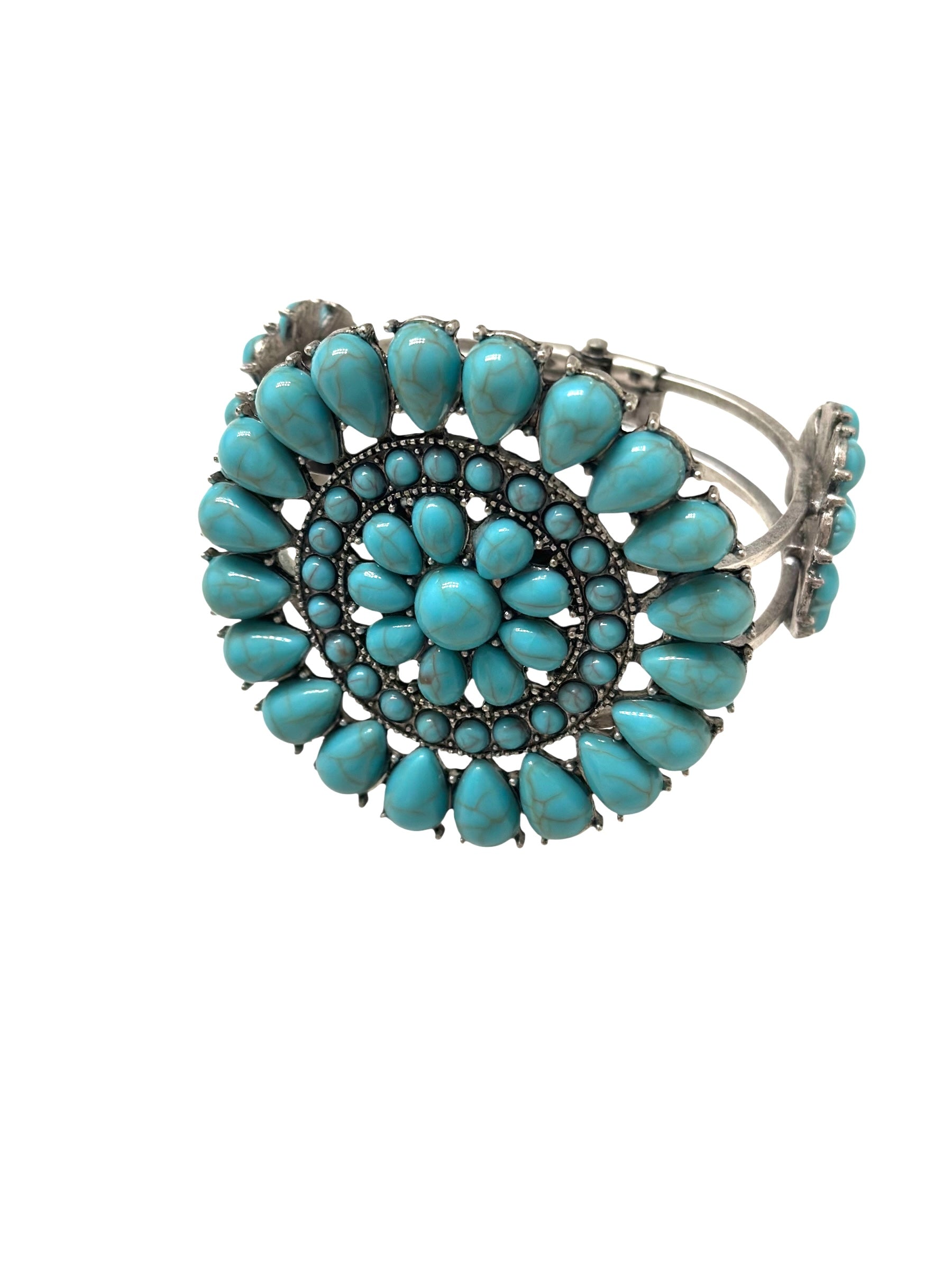 Circle Cluster Bracelet (Turquoise)