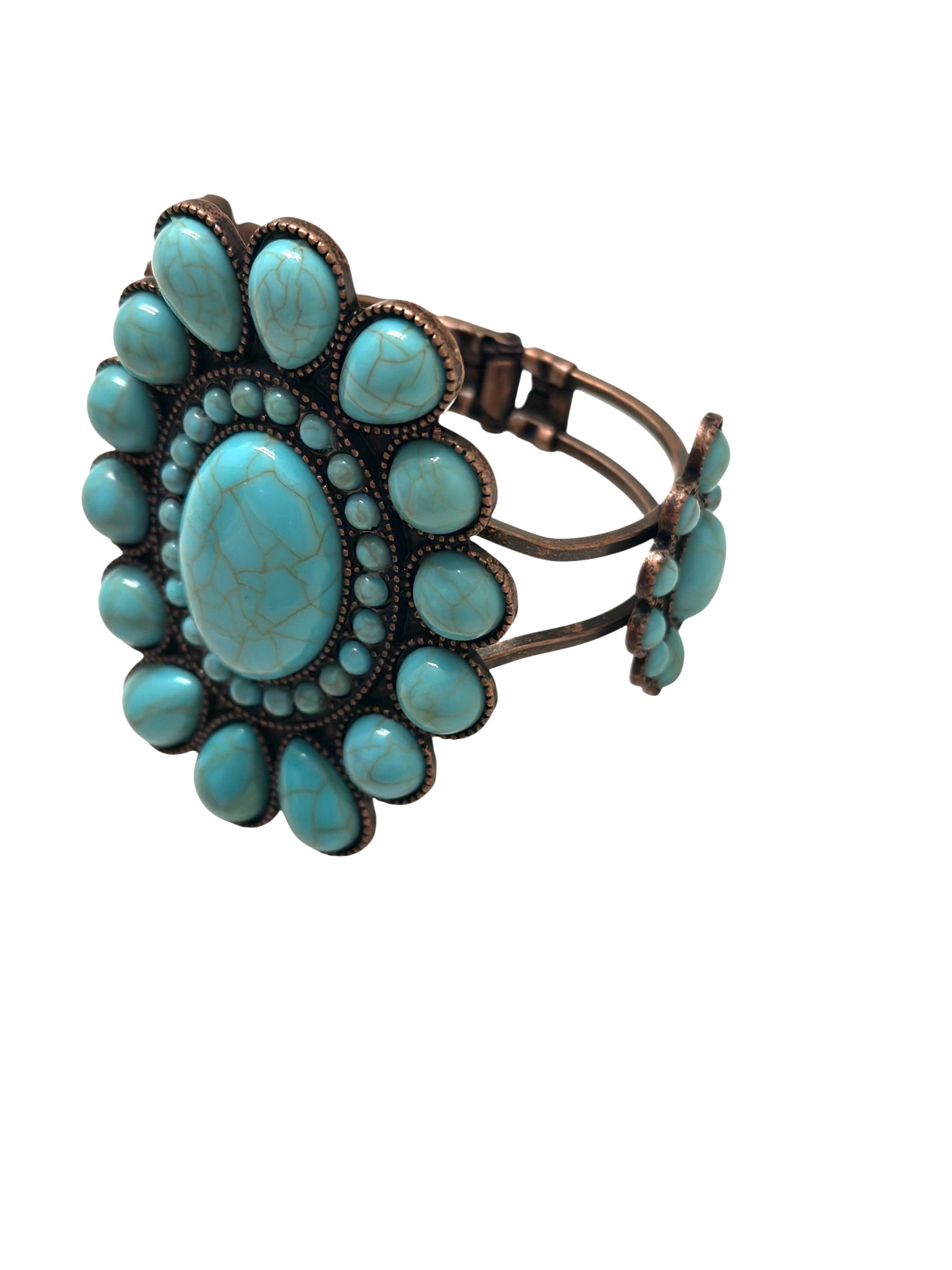 Oval Cluster Bracelet (Pink orTurquoise)