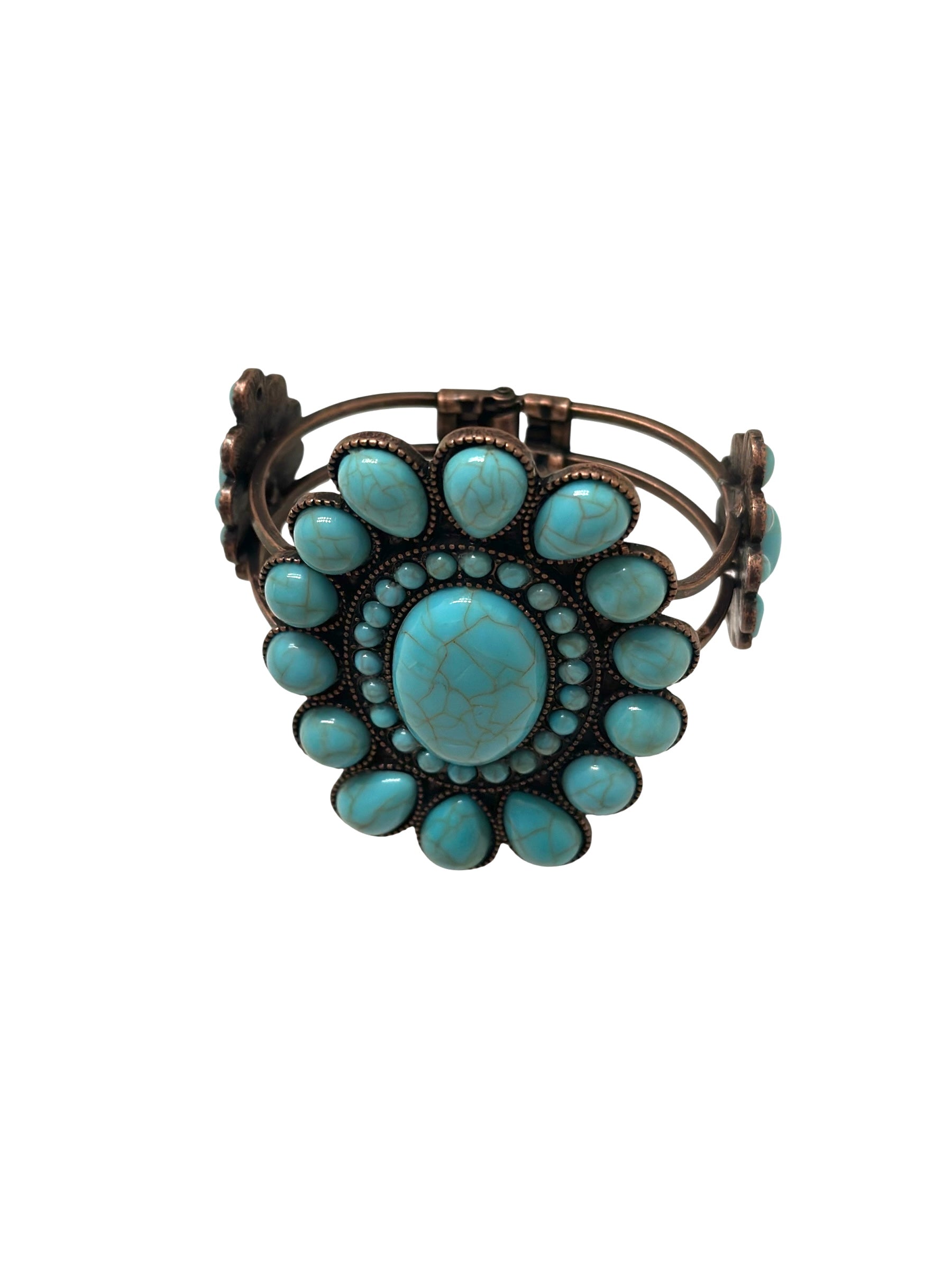 Oval Cluster Bracelet (Pink orTurquoise)
