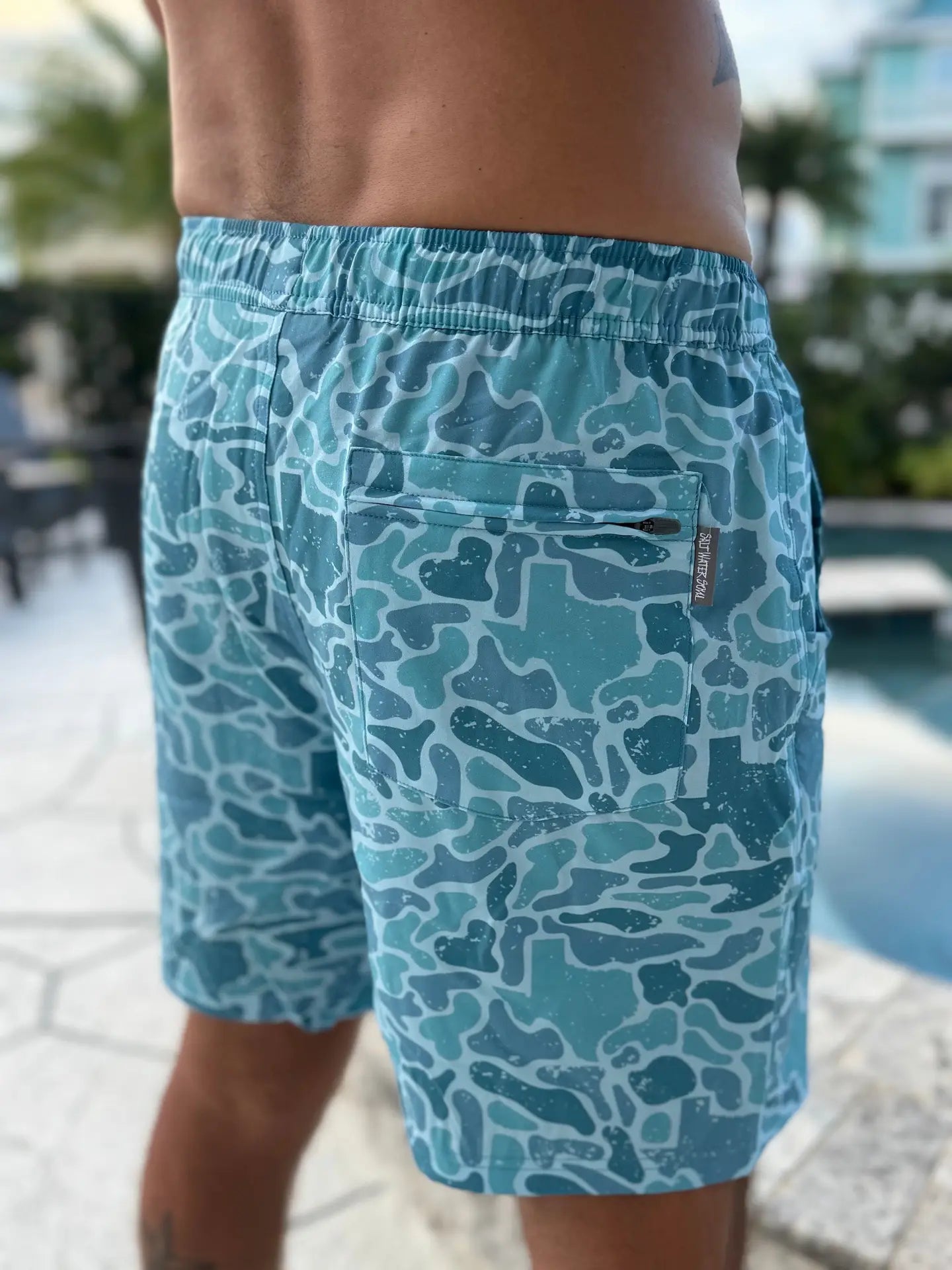 Texas Ocean Camo Athletic Shorts