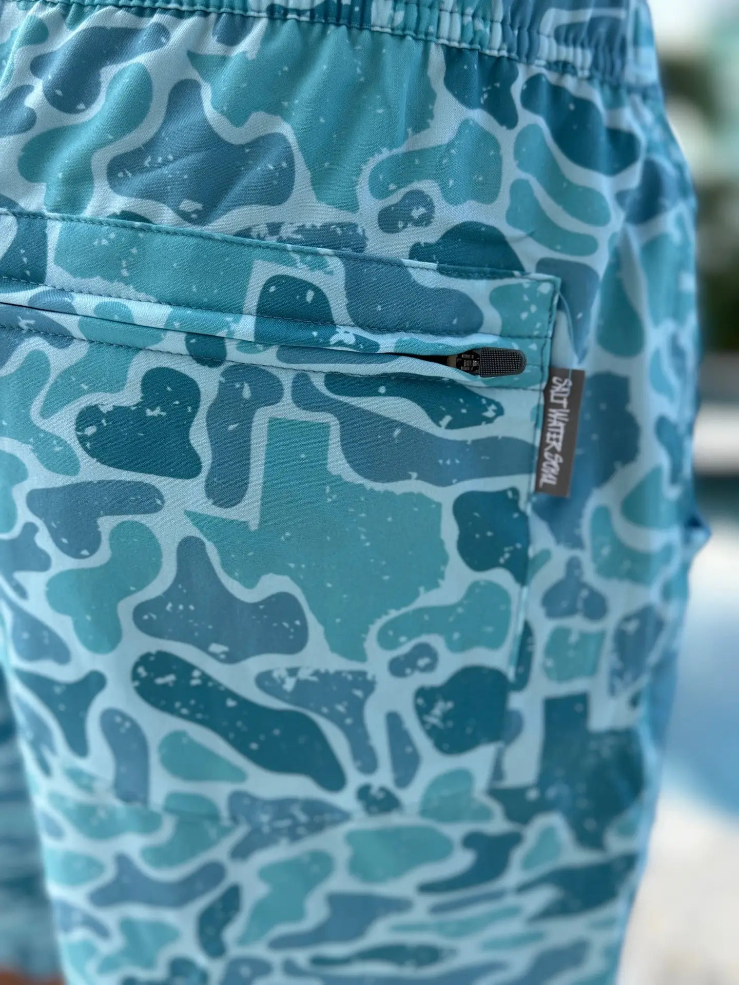 Texas Ocean Camo Athletic Shorts