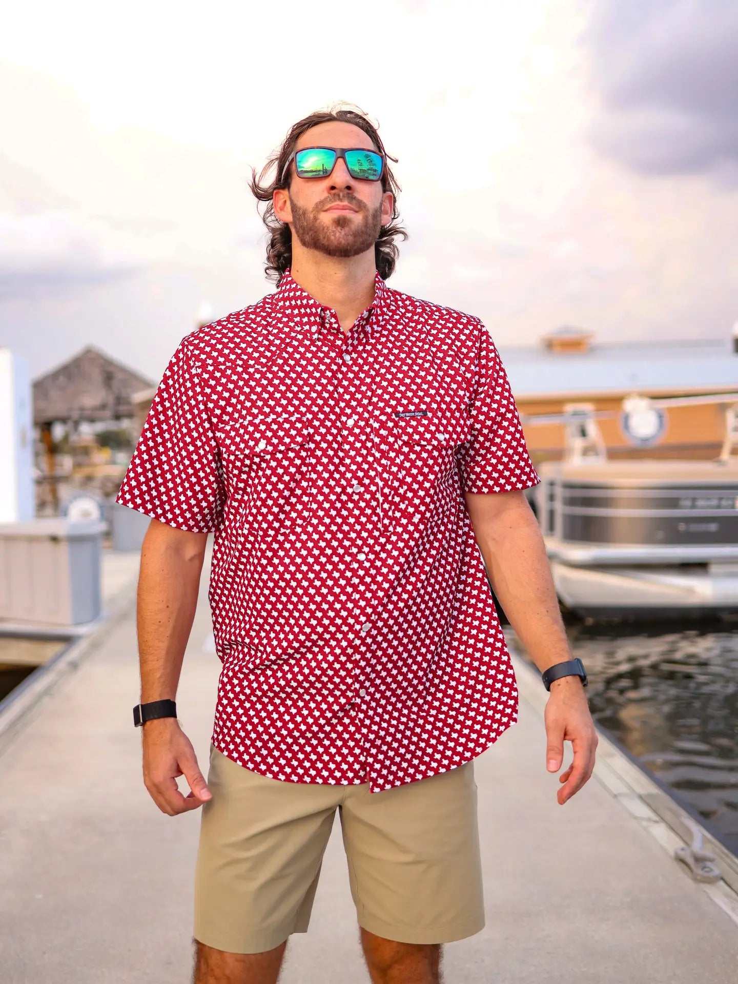 Texas Red Pearl Snap Shirt