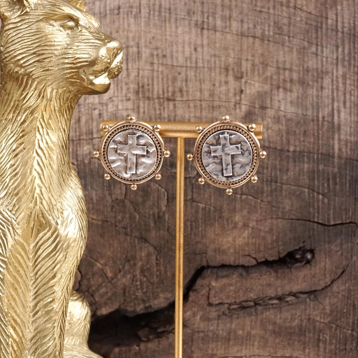 Faith & Edge Stud Earrings